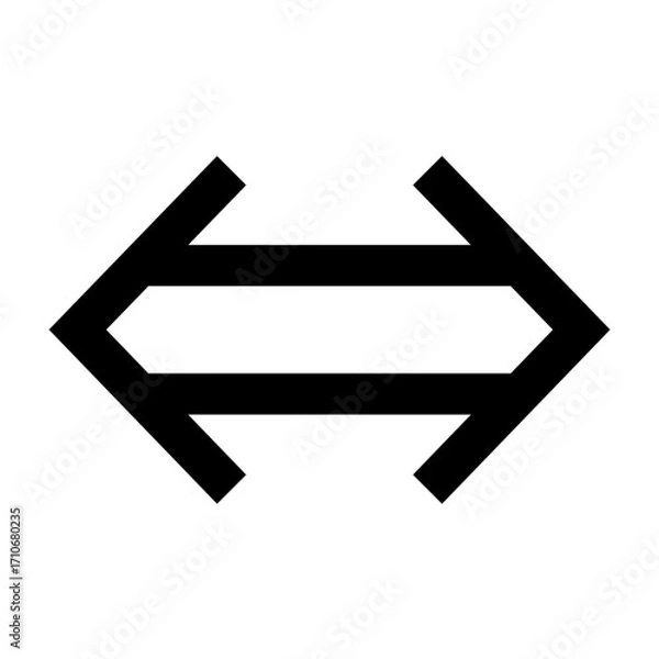 Fototapeta Equivalent symbol Mathematical. Vector image