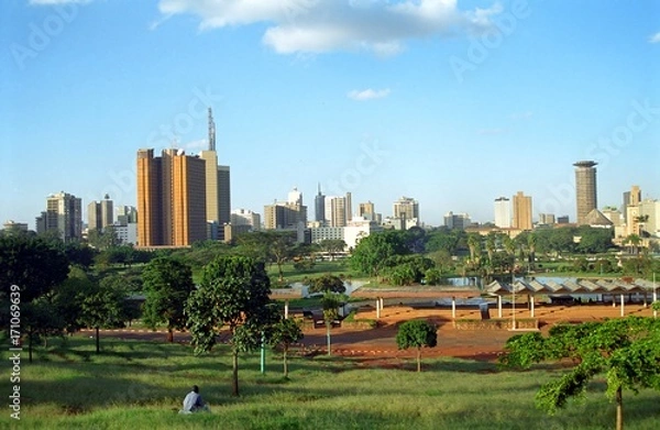 Fototapeta Widok na miasto, Nairobi, Kenia
