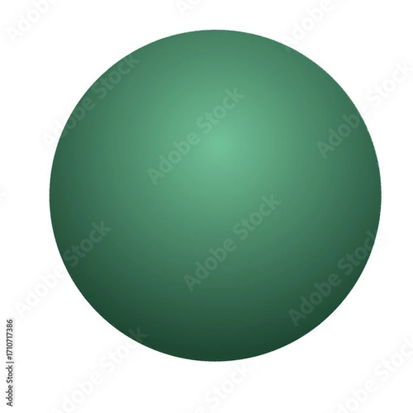 Obraz green glossy sphere