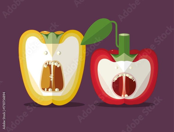 Obraz Sweet pepper duet