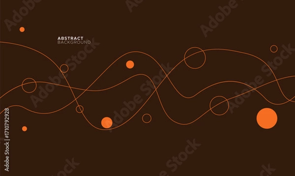 Obraz Aesthetic abstract background composition of geometric forms