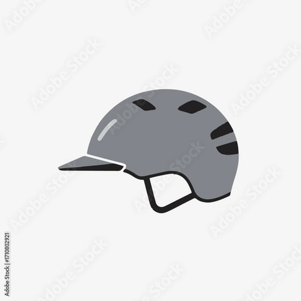 Fototapeta  Bicycle Helmet Icon.generative ai