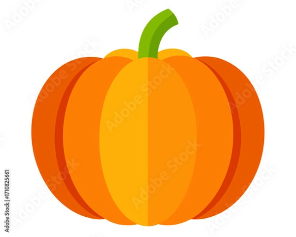 Obraz pumpkin vector icon, pumpkin vector on white background