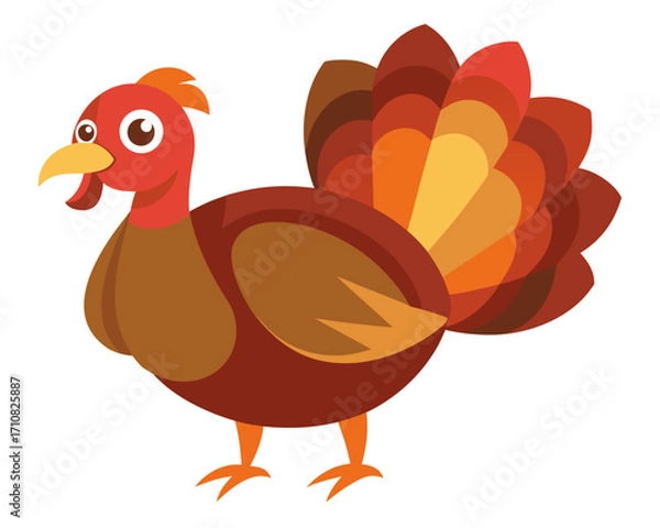 Obraz Turkey vector icon,Turkey vector on white background