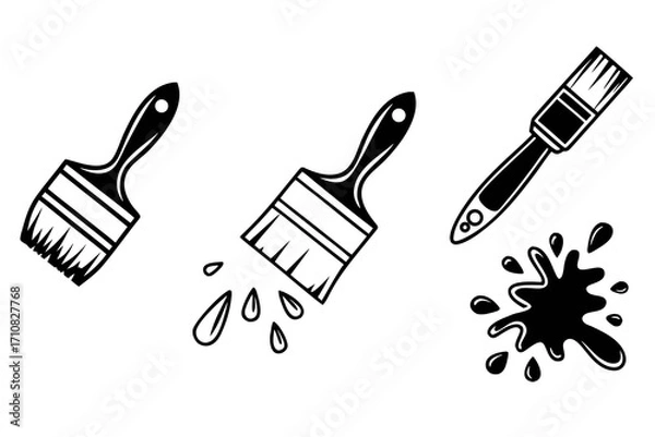 Fototapeta brush and paint