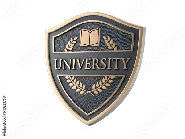 Obraz University shield isolated on transparent background image