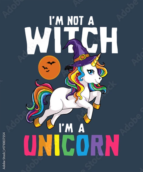 Fototapeta Halloween_Unicorn_Design_36