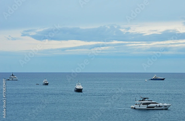Obraz Many large and small yachts