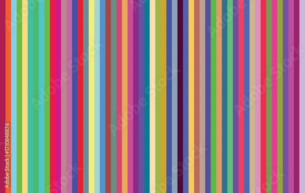 Fototapeta Colorful Stripes Seamless Pattern Vibrant Texture Background Modern Design Backdrop