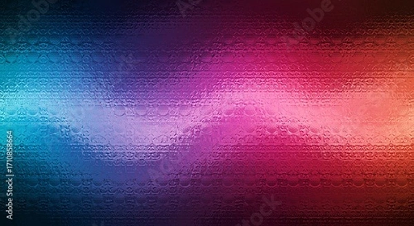 Fototapeta Abstract Glitch Art: Vibrant Horizontal Noise Pattern