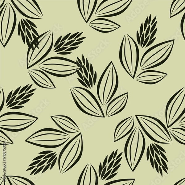 Fototapeta seamless floral pattern