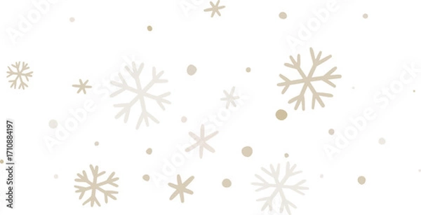 Obraz Falling Snowflake Doodle