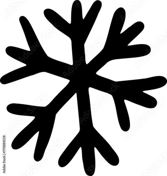 Obraz Snowflake Doodle