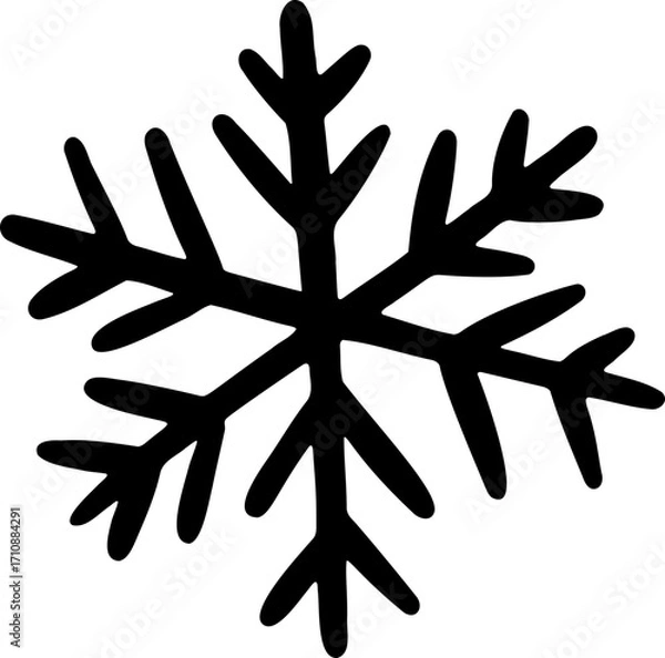 Obraz Snowflake Doodle