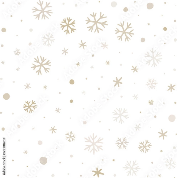 Obraz Snowflake Seamless Pattern