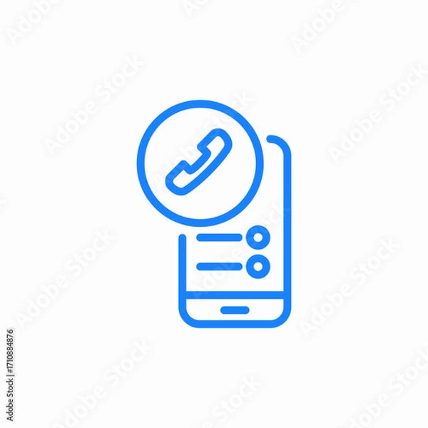 Fototapeta contact list icon sign vector