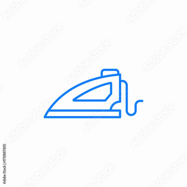 Fototapeta iron icon icon sign vector