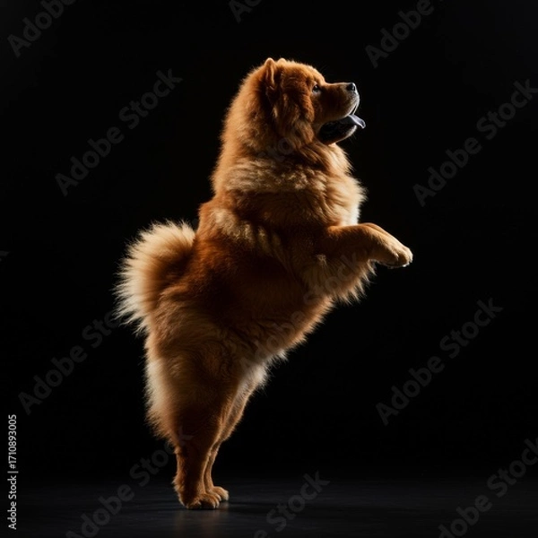 Fototapeta portrait of a chow chow dog