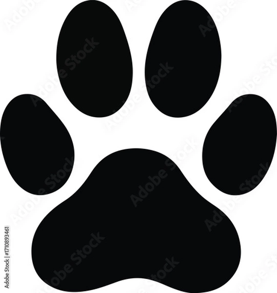 Obraz Paw Print Icon Without Nails
