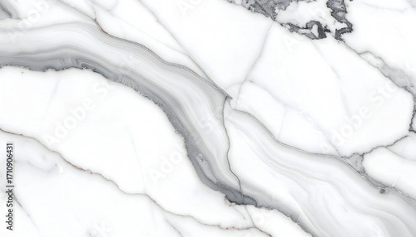 Fototapeta Marble texture: A luxurious, seamless, detailed capture of the elegance and natural beauty of marble. Characterized by its intricate veining, textures, and smooth surface.