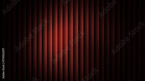 Obraz Deep Red Vertical Stripes with Central Spotlight Effect abstract background