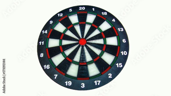 Obraz Dartboard on a white background.
