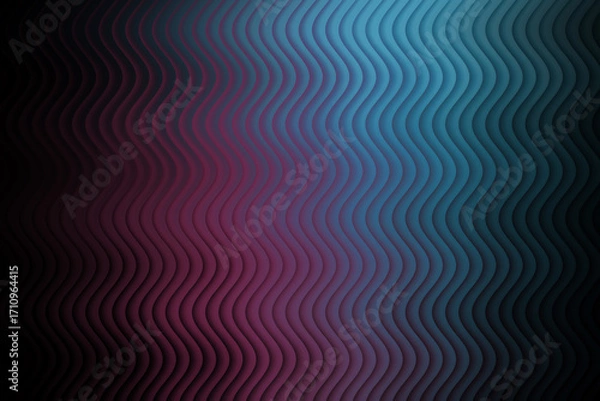 Fototapeta Wavy lines in gradient of blue and purple create an abstract and modern artistic design element