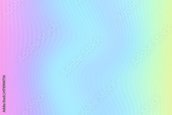 Fototapeta Gentle pastel gradient with pink blue and yellow creating a soft and calming color transition effect