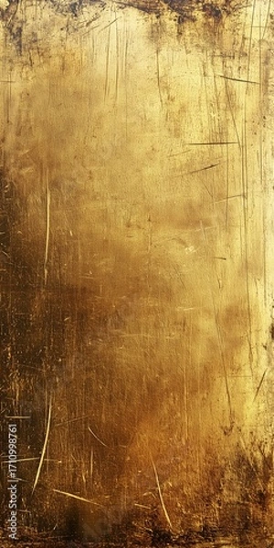 Fototapeta Golden and black background with scratches
