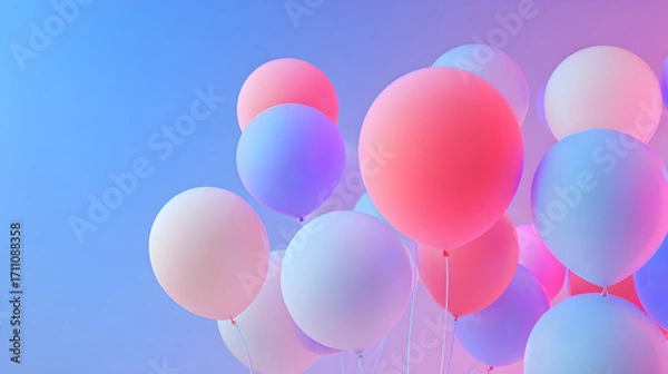 Fototapeta Balanced magenta Gradient Wallpaper Landscape