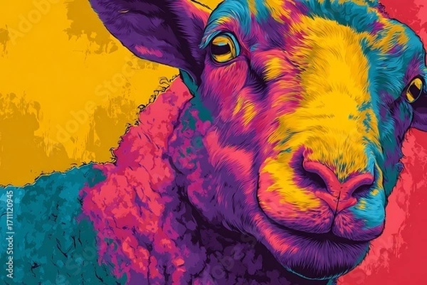 Obraz pop art style Eid al-Adha