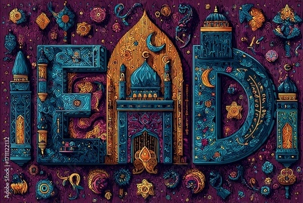 Obraz pop art style Islamic New Year