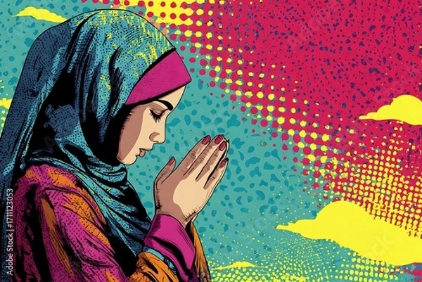 Obraz pop art style Islamic New Year