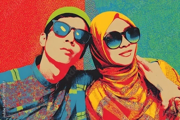 Obraz pop art style Islamic New Year