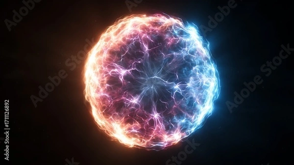 Obraz glowing sphere in the dark