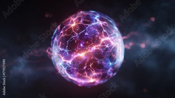 Obraz glowing sphere in the dark