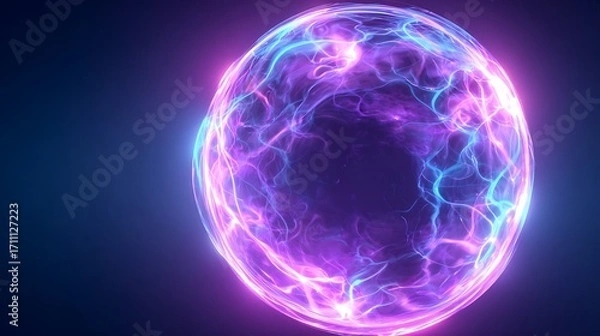 Obraz glowing sphere in the dark