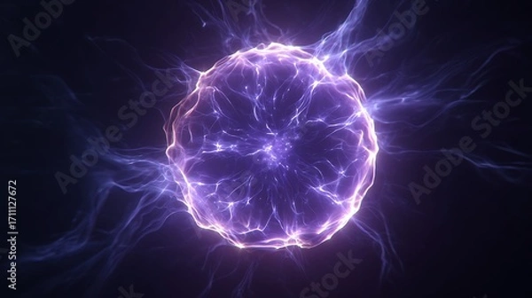 Obraz glowing sphere in the dark