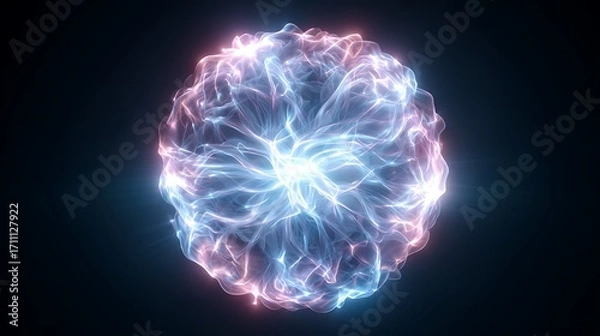 Obraz glowing sphere in the dark
