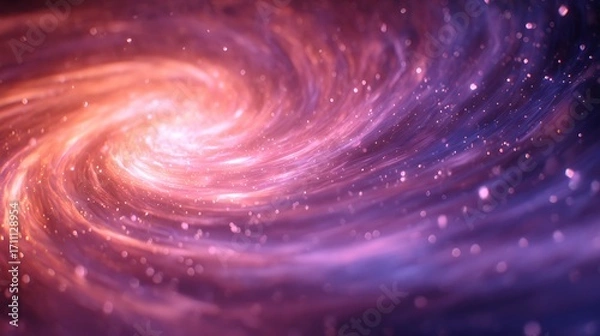 Obraz spiral galaxy in the dark