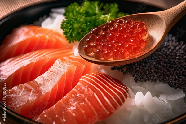 Fototapeta 海鮮丼