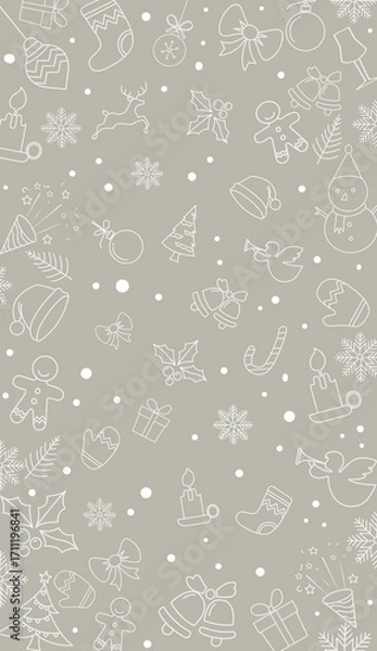Fototapeta  christmas background seamless pattern 