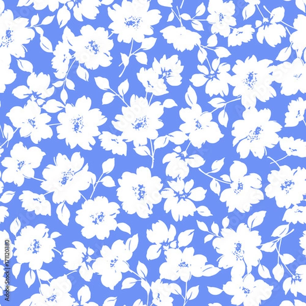 Fototapeta シームレスな花柄