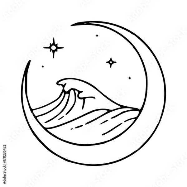 Obraz spiritual ocean wave