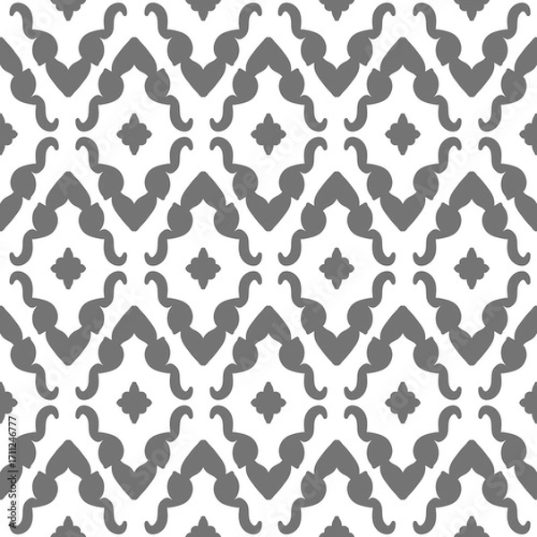 Fototapeta pattern batik flower damask ethnic boho ikat texture tribal geometric background