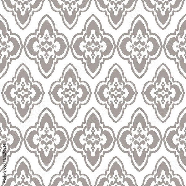 Fototapeta pattern batik flower damask ethnic boho ikat texture tribal geometric background