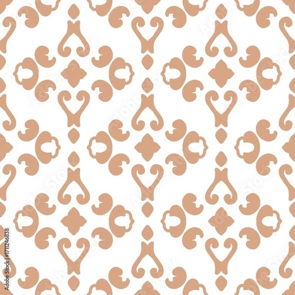 Fototapeta pattern batik flower damask ethnic boho ikat texture tribal geometric background
