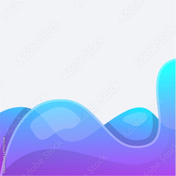 Obraz awesome fluid banner design