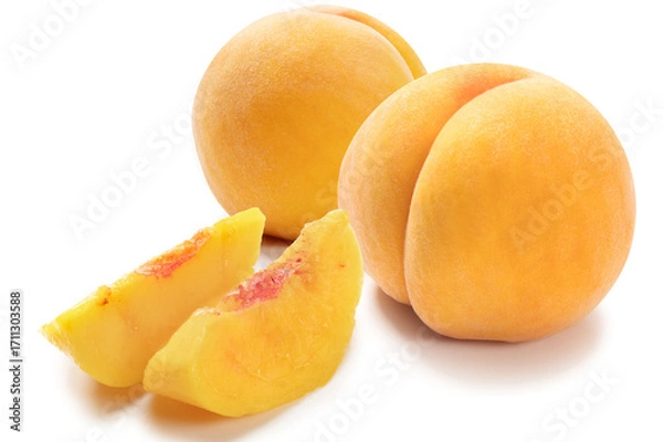 Fototapeta 日本の黄色いモモ、黄桃