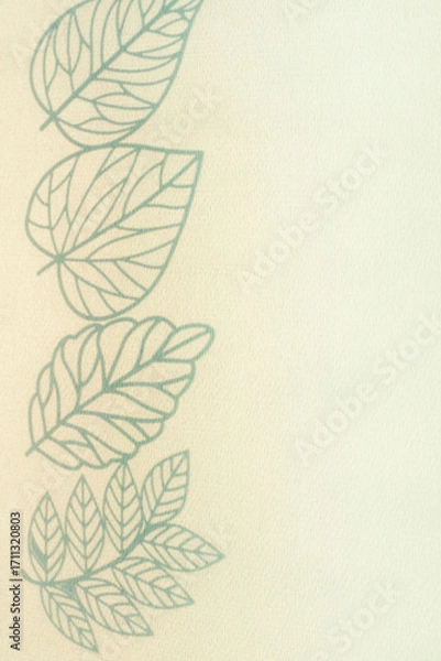 Fototapeta 나뭇잎 실루엣과 카피공간